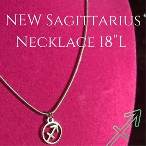 Sagittarius Zodiac Sterling Silver Horoscope Sign Zodiac Necklace Goth emo Y2K